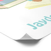 かわいいテディベア読ブズコーナー ポスター (角)