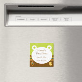 かわいいテディベア赤ちゃんシャワーマグネット マグネット (インサイチュ (食洗機))