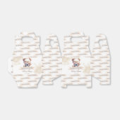 かわいいテディベア赤ちゃんシャワー水色 フェイバーボックス (折り畳みなし)