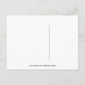 かわいいテディベア赤ちゃんシャワー葉書 案内ポストカード (裏面)