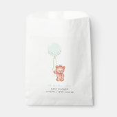 かわいいテディベア赤ちゃんシャワー フェイバーバッグ (正面)