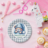 かわいいテディベア赤ちゃんシャワー ペーパープレート (パーティー)