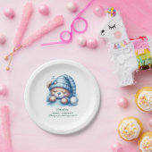 かわいいテディベア赤ちゃんシャワー ペーパープレート (パーティー)