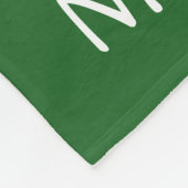 かわいいテディベア顔キッズ名前をカスタムする フリースブランケット (角)