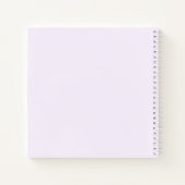 かわいいテディベア1stバースデーパープルゲストブック ノートブック (裏面)