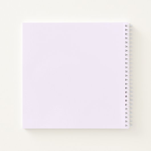 かわいいテディベア1stバースデーパープルゲストブック ノートブック (裏面)