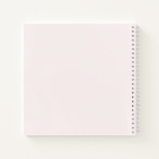 かわいいテディベア2ndバースデーピンクゲストブック ノートブック (裏面)