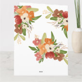 かわいいテディベア　ありがとう　虹色のベビーシャワー サンキューカード (裏面)