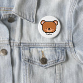 かわいいテディベア オリジナルプリント 缶バッジ (インサイチュ)