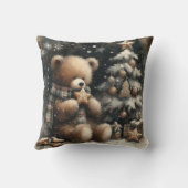 かわいいテディベア・クリスマス クッション (裏面)