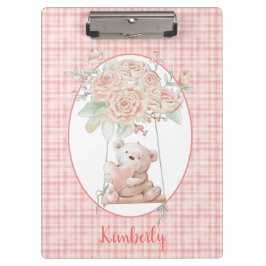 かわいいテディベア クリップボード