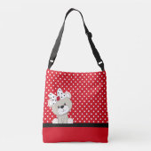 かわいいテディベア クロスボディバッグ (裏面)