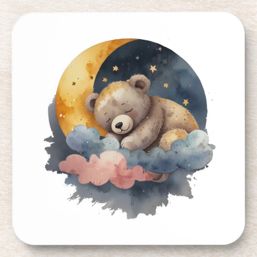 かわいいテディベア コースター (正面)
