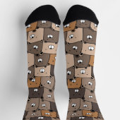 かわいいテディベア ソックス (上部)