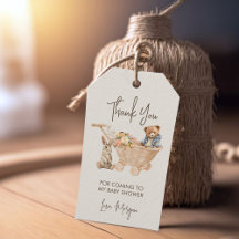 かわいいテディベア、バニー赤ちゃんシャワーありがとう