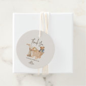 かわいいテディベア、バニー赤ちゃんシャワーありがとう フェイバータグ (インサイチュ)