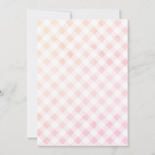 かわいいテディベア&バルーンベビーシャワー 招待状 (裏面)