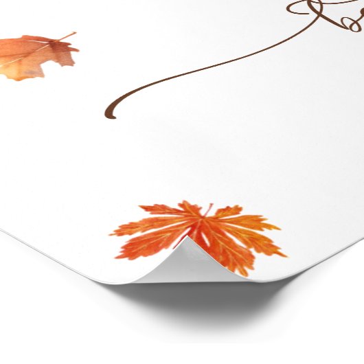 かわいいテディベア&パンプキンス赤ちゃんシャワーへようこそ ポスター (角)