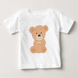かわいいテディベア ベビーTシャツ