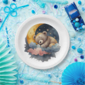 かわいいテディベア ペーパープレート (パーティー)