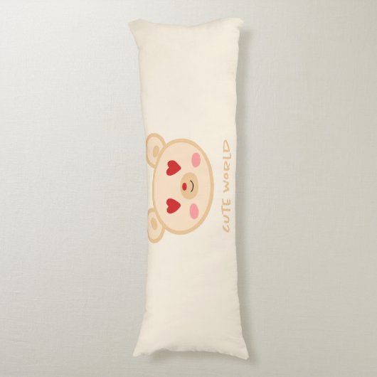 かわいいテディベア ボディピロー (正面縦)