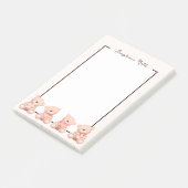 かわいいテディベア ポストイット (アングル)