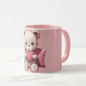 かわいいテディベア マグカップ (正面右)