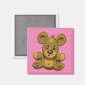 かわいいテディベア マグネット (正面/裏面)