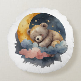 かわいいテディベア ラウンドクッション