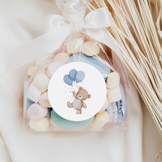 かわいいテディベア ラウンドシール