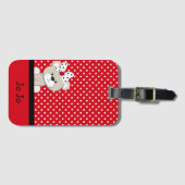 かわいいテディベア ラゲッジタグ (正面横)