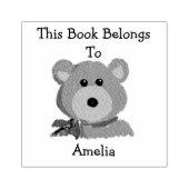 かわいいテディベア ラバースタンプ (インプリント)