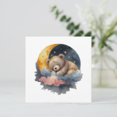 かわいいテディベア 招待状 (スタンド正面)