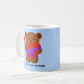 かわいいテディベア#1マグカップ コーヒーマグカップ (正面左)