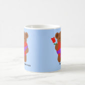 かわいいテディベア#1マグカップ コーヒーマグカップ (中央)