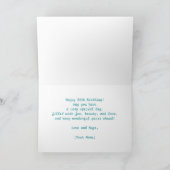 かわいいテディベア 30歳の誕生日 カード (内部)