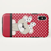 かわいいテディベア Case-Mate iPhoneケース (裏面(横))