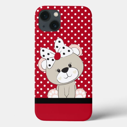 かわいいテディベア Case-Mate iPhoneケース (裏面)