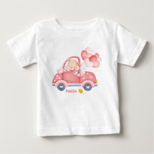 かわいいテディベアTシャツ子供へ ベビーTシャツ