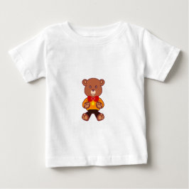 かわいいテディベアTシャツ ベビーTシャツ