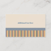 かわいいテディー・ベアのシェフのベーカリーの名刺 名刺 (裏面)