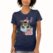 かわいいテディー・ベアの誕生日のTシャツ
