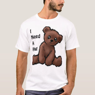 かわいいテディー・ベアのTシャツ"私は必要とします抱擁"を Tシャツ