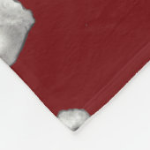 かわいいテディー・ベア、鉛筆のスケッチ、水玉模様 フリースブランケット (角)