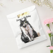 かわいいテディ猫 アート ペット 動物パーティーファバッグ フェイバーバッグ (封をした状態)