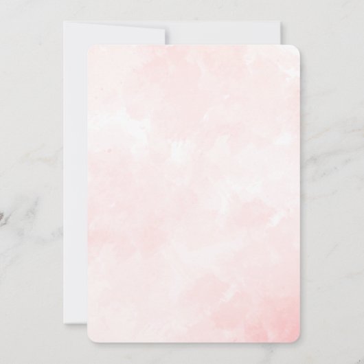 かわいいテディ運ベアの赤いハートバレンタイン 招待状 (裏面)