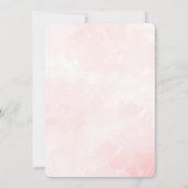 かわいいテディ運ベアの赤いハート誕生日 招待状 (裏面)