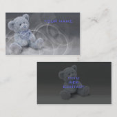 かわいいテディ 名刺 (正面/裏面)