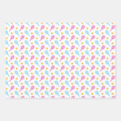 かわいいテニスのモチーフ ラッピングペーパーシート (正面2)