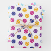 かわいいテニスのモチーフ ラッピングペーパーシート (インサイチュ)